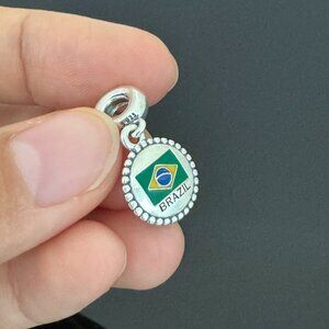 Pandora  BRAZIL Flag  Exclusive Charm